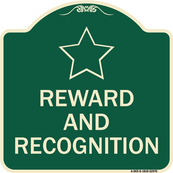 Reward and Recognition Heavy-Gauge Aluminum Architectural Sign, 18" x 18", G-1818-22976
